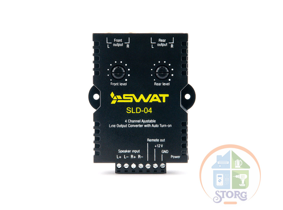 Прeобразователь уровня сигнала HI-LOW SWAT SLD-04  для подключения усилителей к головным устройствам