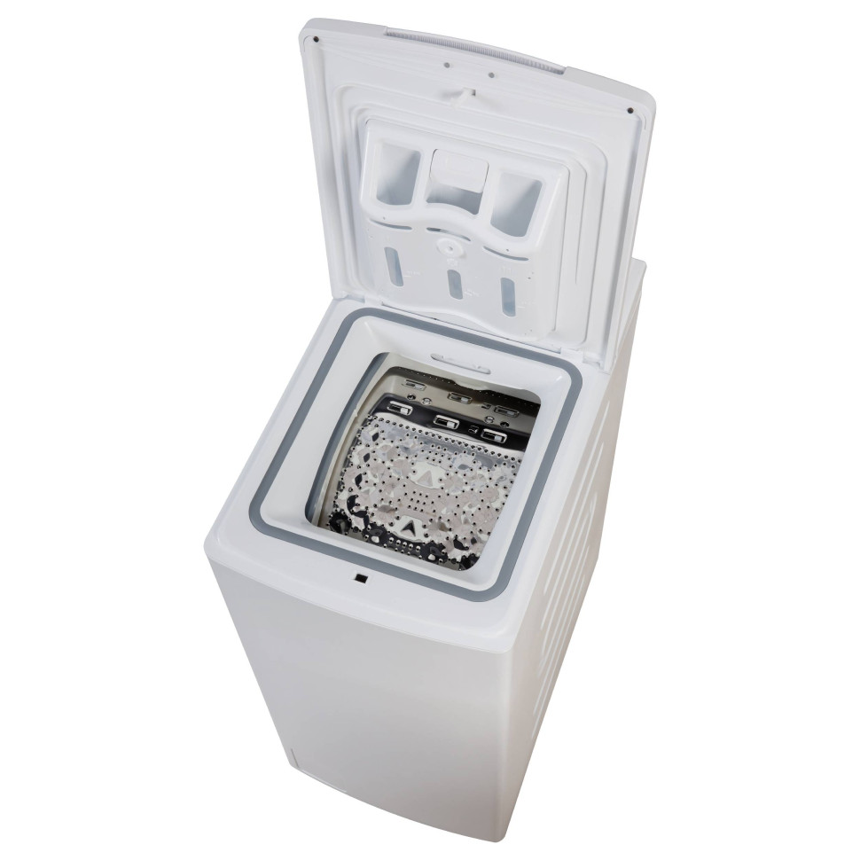 Стиральная машина вертикальная KORTING KWMT 1270 I,  7.5кг, инверт.мотор, 15 реж., A+++, 85х59,5х40