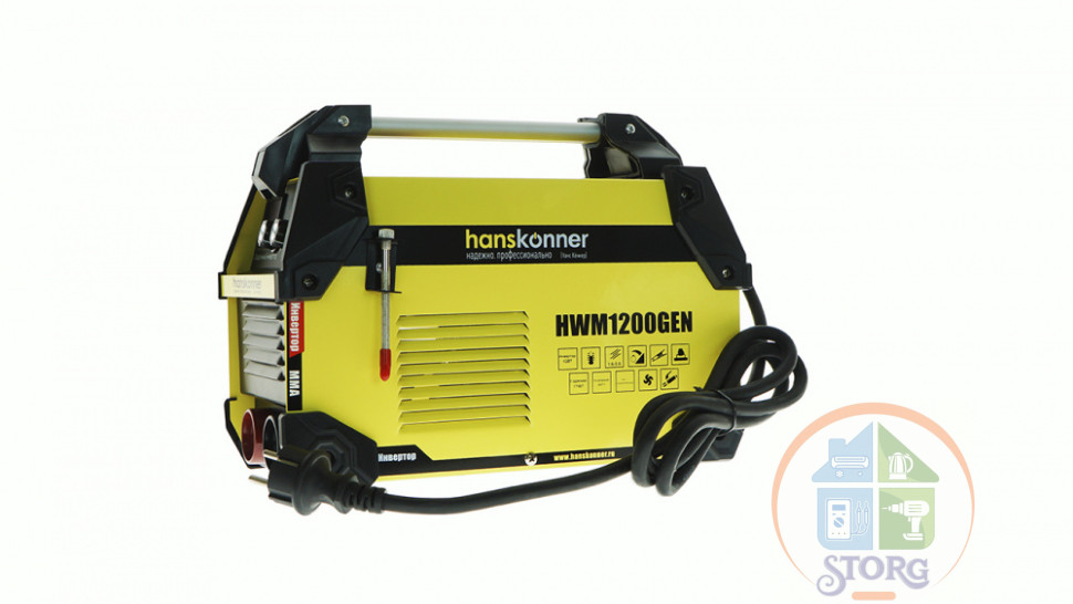 Сварочный инвертор Hanskonner HWM1200GEN, 20-200А, ПВ-80%, напр.160-250 В, работа от генератора