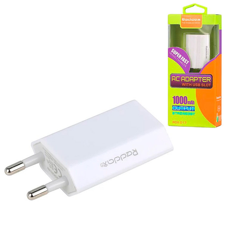 СЗУ Reddax RDX-017 USB 1000mA - белый