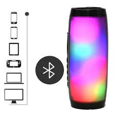 Портативная Bluetooth колонка LED TG-157 с подсветкой (BLACK)