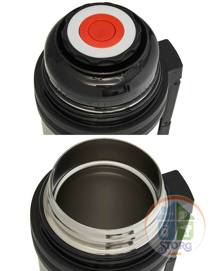 АКЦИЯ! Термос WEВBER SST-1200P (Металлик ; 1200мл; Корпус из нерж.стали;Ремень для переноски)
