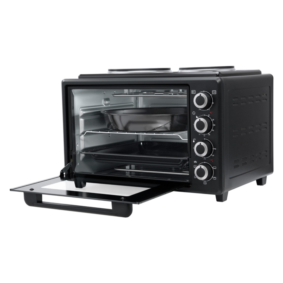 Духовой шкаф комбинированный OASIS M-BL40B1 Черный, 2-конф., 40л, 4000Вт, конвекция, 5 реж.) Духовой шкаф комбинированный OASIS M-BL40B1 Черный, 2-конф., 40л, 4000Вт, конвекция, 5 реж.)