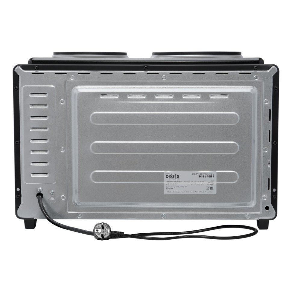Духовой шкаф комбинированный OASIS M-BL40B1 Черный, 2-конф., 40л, 4000Вт, конвекция, 5 реж.) Духовой шкаф комбинированный OASIS M-BL40B1 Черный, 2-конф., 40л, 4000Вт, конвекция, 5 реж.)