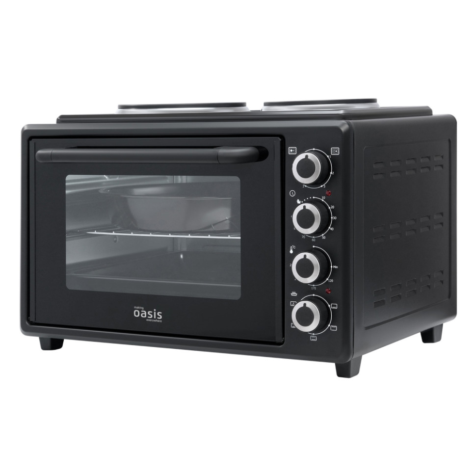 Духовой шкаф комбинированный OASIS M-BL40B1 Черный, 2-конф., 40л, 4000Вт, конвекция, 5 реж.) Духовой шкаф комбинированный OASIS M-BL40B1 Черный, 2-конф., 40л, 4000Вт, конвекция, 5 реж.)