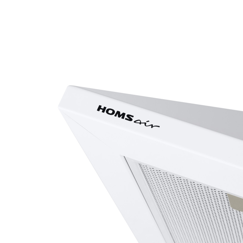 Вытяжка каминная HOMSair Delta 50 белый, 50 см, 600 куб. м/ч, 47 дБ
