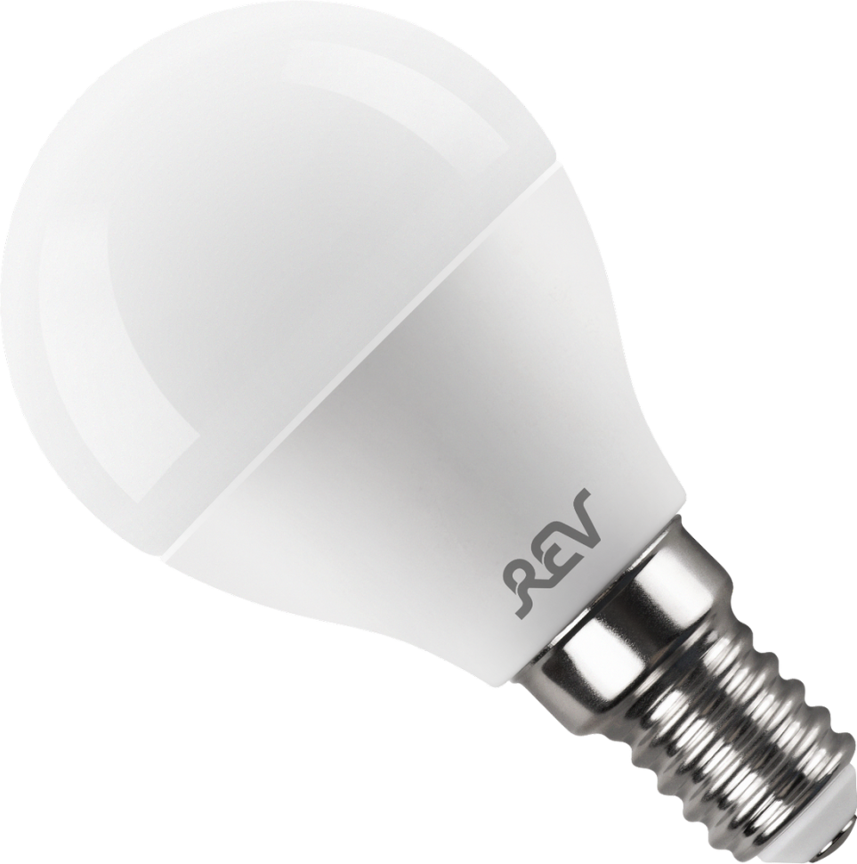 Светодиодная лампа Шар REV LED G45 Е14 7W, 2700K, теплый свет