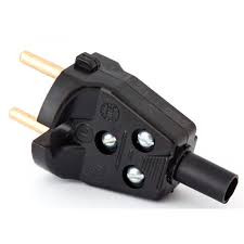 Вилка сетевая штепсельная В6-001 Черный (300)