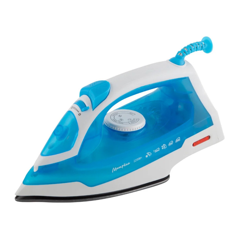 Утюг МАТРЁНА MA-046 Голубой; Мощность 2200Вт; Тефлоновая подошва