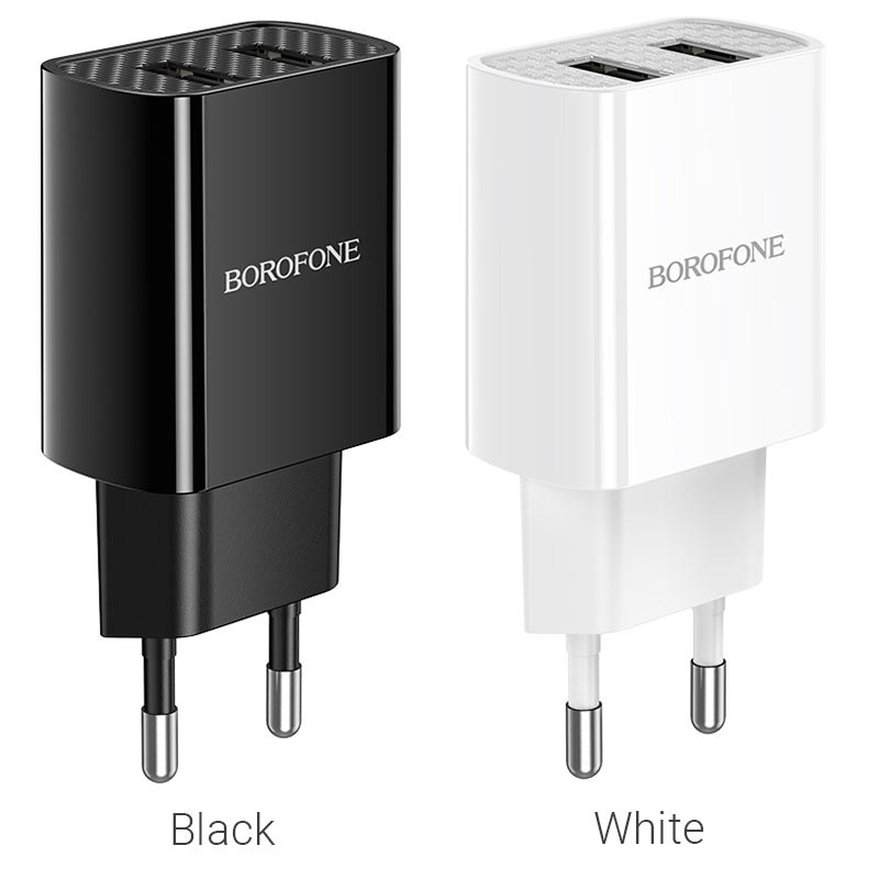 СЗУ BOROFONE BA53A Powerway dual port charger(EU) (white)