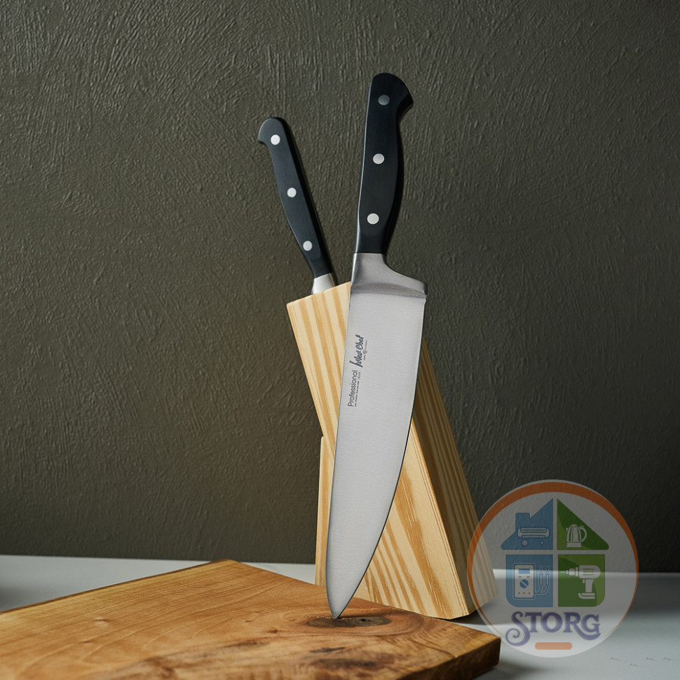 Нож кухонный шеф 20см Ivlev Chef Profi, кованый, нерж.сталь 5Cr15