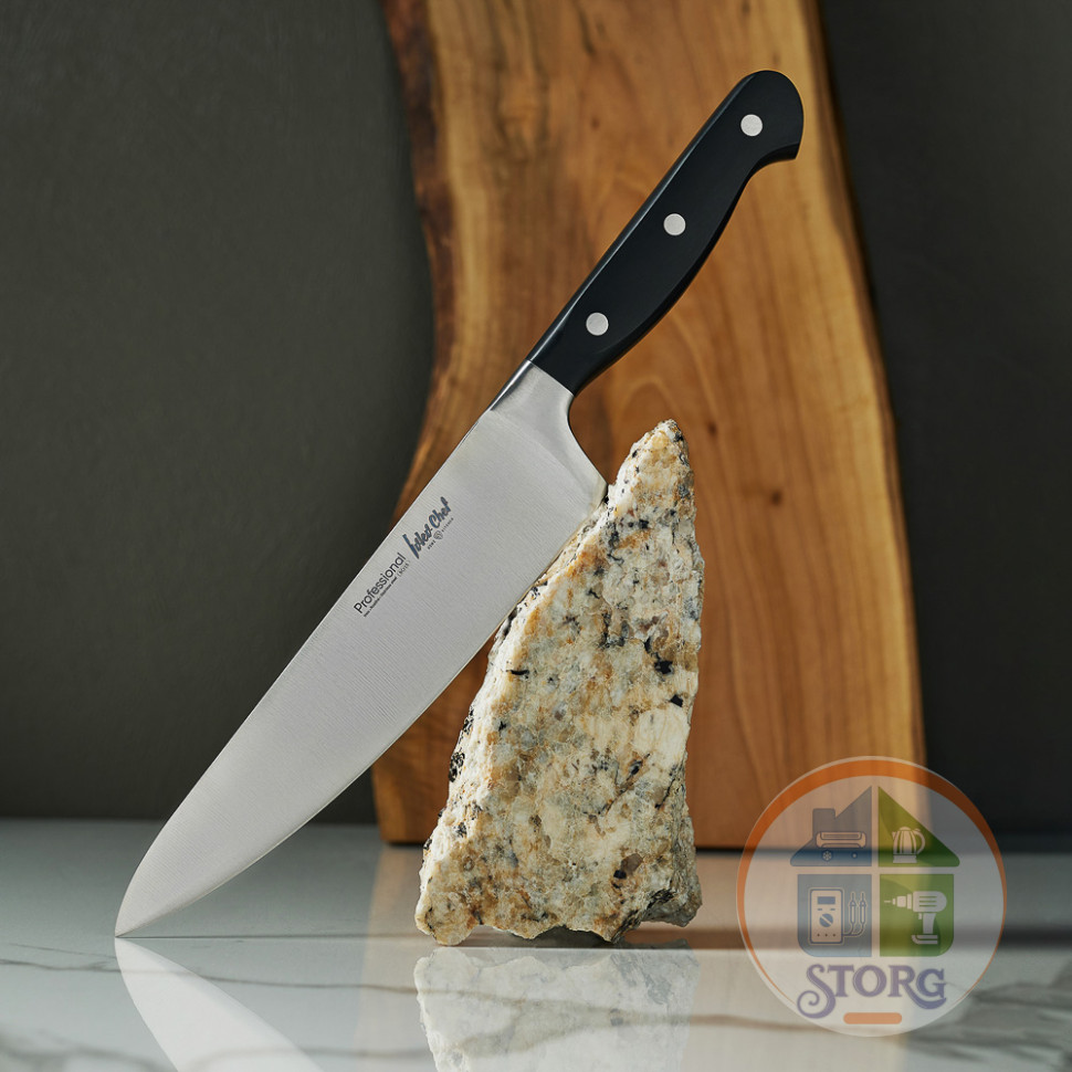 Нож кухонный шеф 20см Ivlev Chef Profi, кованый, нерж.сталь 5Cr15