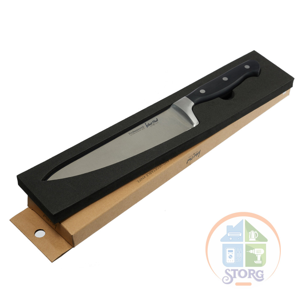 Нож кухонный шеф 20см Ivlev Chef Profi, кованый, нерж.сталь 5Cr15