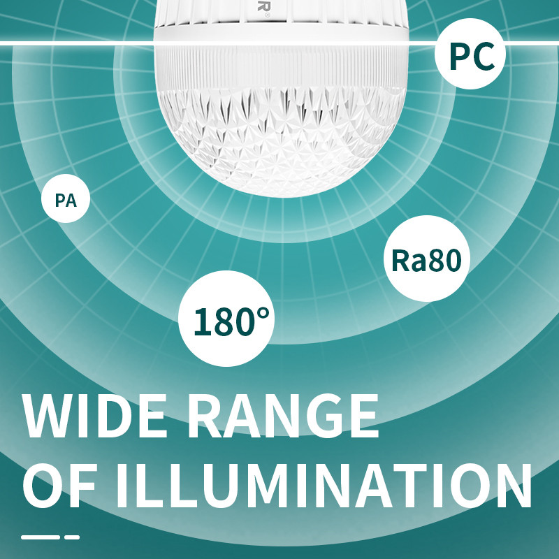 Светодиодная лампа AKKOSTAR E27-40W/4400lum хрустальная (6500K) 100х168мм