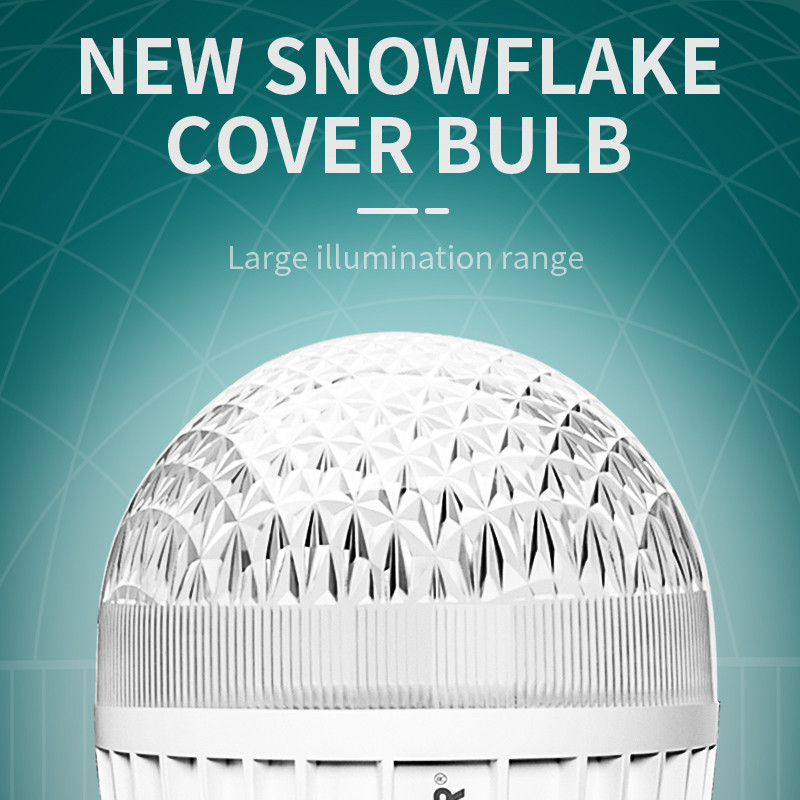 Светодиодная лампа AKKOSTAR E27-40W/4400lum хрустальная (6500K) 100х168мм