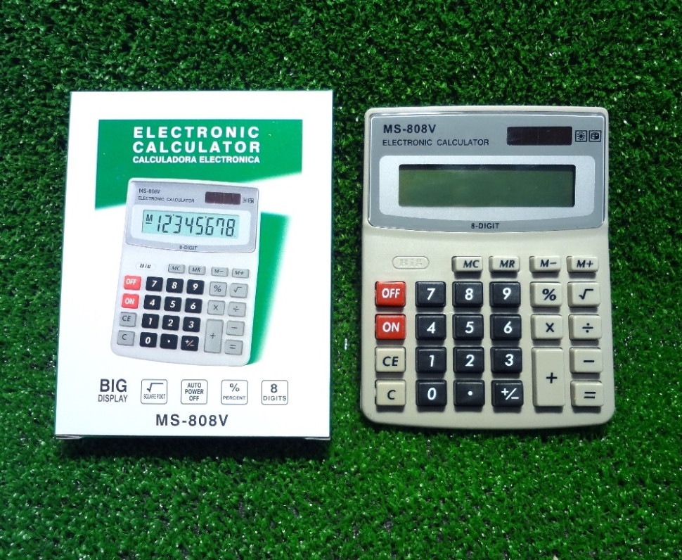 Калькулятор MS-808V (Бухгалтерский; 8-разрядный) Калькулятор MS-808V (Бухгалтерский; 8-разрядный)