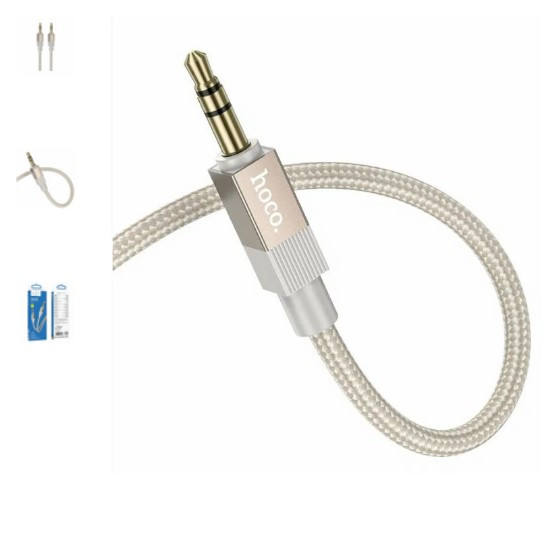 Аудио-кабель HOCO UPA32 Clever audio cable AUX (золотой)