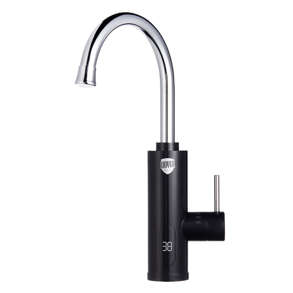 Кран-водонагреватель проточный Royal Thermo QuickTap Черный, 3.3кВт, защита от перегрева Кран-водонагреватель проточный Royal Thermo QuickTap Черный, 3.3кВт, защита от перегрева