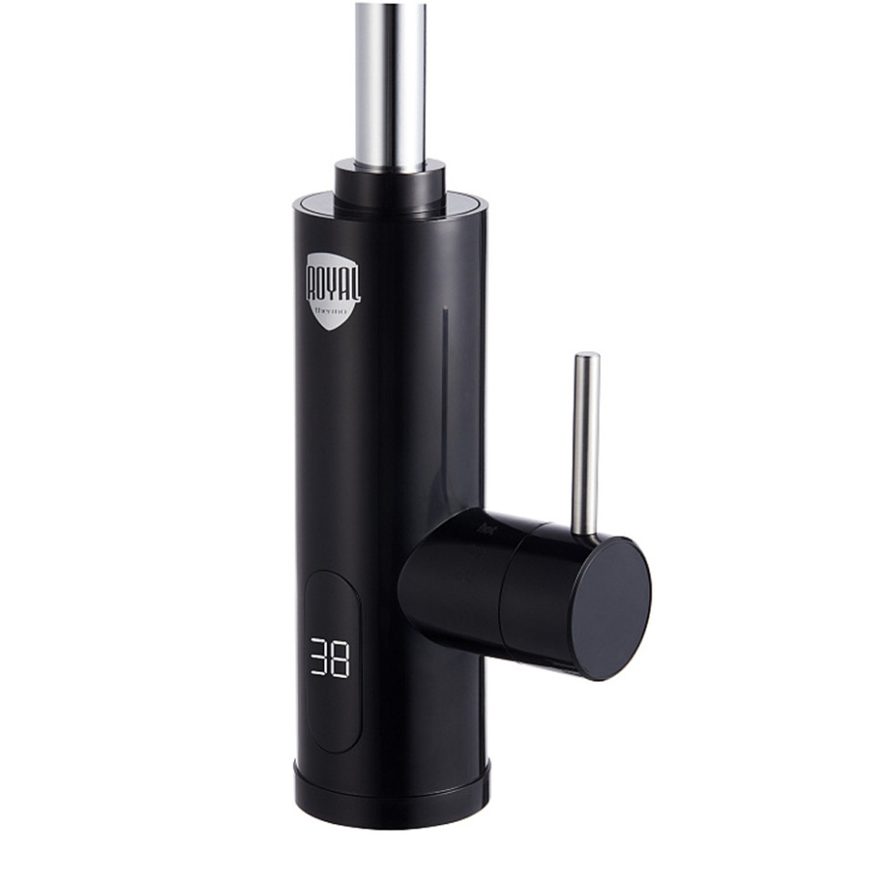 Кран-водонагреватель проточный Royal Thermo QuickTap Черный, 3.3кВт, защита от перегрева Кран-водонагреватель проточный Royal Thermo QuickTap Черный, 3.3кВт, защита от перегрева