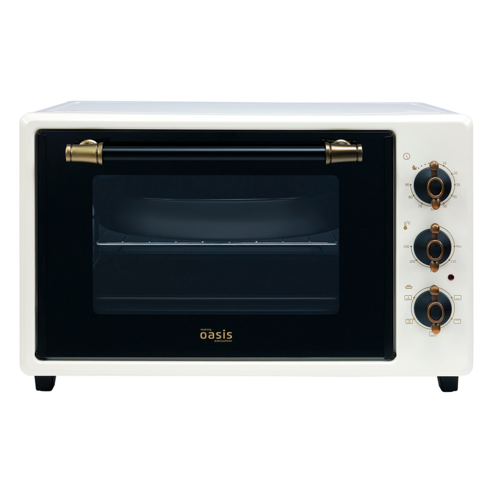 Духовой шкаф OASIS everywhere M-40CRU1 Бежевый, 40л, 1500Вт, конвекция,50–250 °C, 5 реж., нерж.сталь Духовой шкаф OASIS everywhere M-40CRU1 Бежевый, 40л, 1500Вт, конвекция,50–250 °C, 5 реж., нерж.сталь