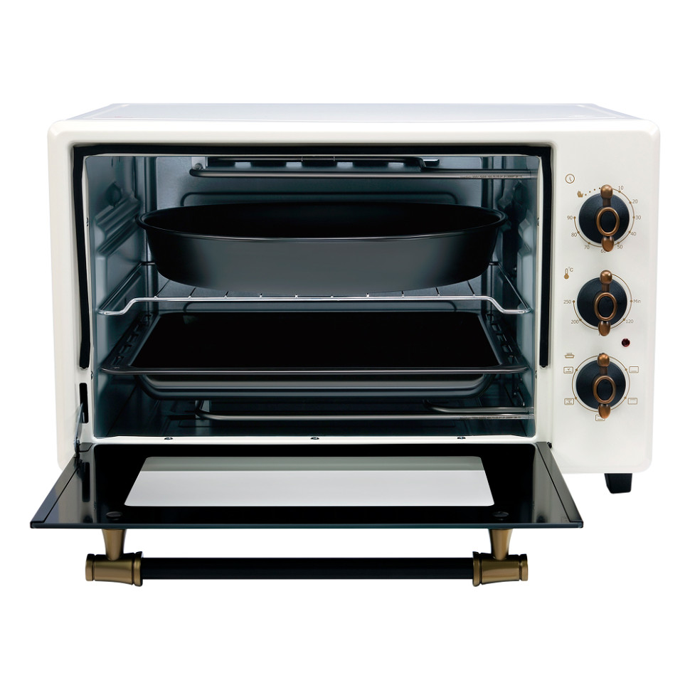 Духовой шкаф OASIS everywhere M-40CRU1 Бежевый, 40л, 1500Вт, конвекция,50–250 °C, 5 реж., нерж.сталь Духовой шкаф OASIS everywhere M-40CRU1 Бежевый, 40л, 1500Вт, конвекция,50–250 °C, 5 реж., нерж.сталь