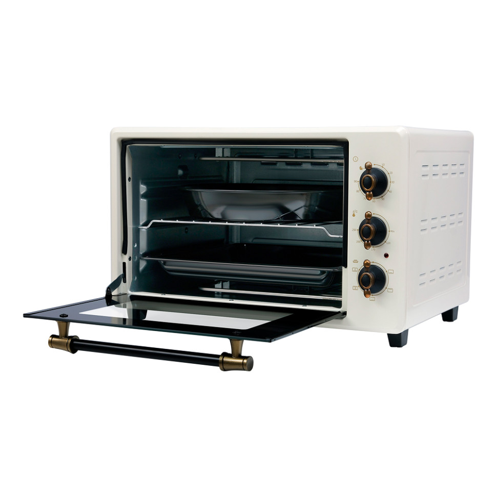 Духовой шкаф OASIS everywhere M-40CRU1 Бежевый, 40л, 1500Вт, конвекция,50–250 °C, 5 реж., нерж.сталь Духовой шкаф OASIS everywhere M-40CRU1 Бежевый, 40л, 1500Вт, конвекция,50–250 °C, 5 реж., нерж.сталь