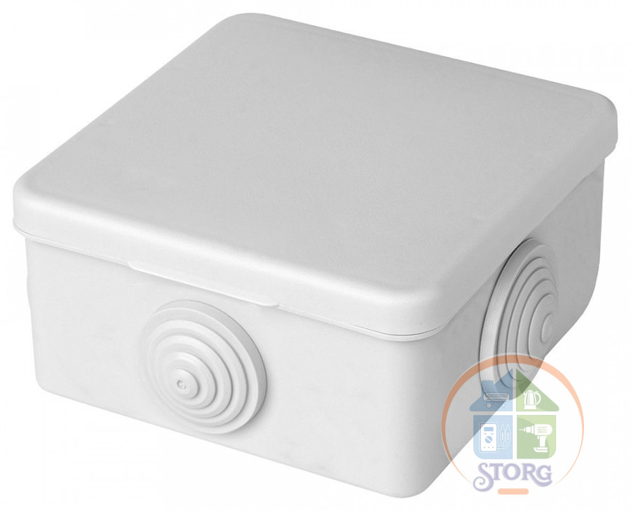 Коробка распаячная ОУ, 65x65x50, IP54 (УПрк 65*65/45.2.3) REXANT, 28-3055