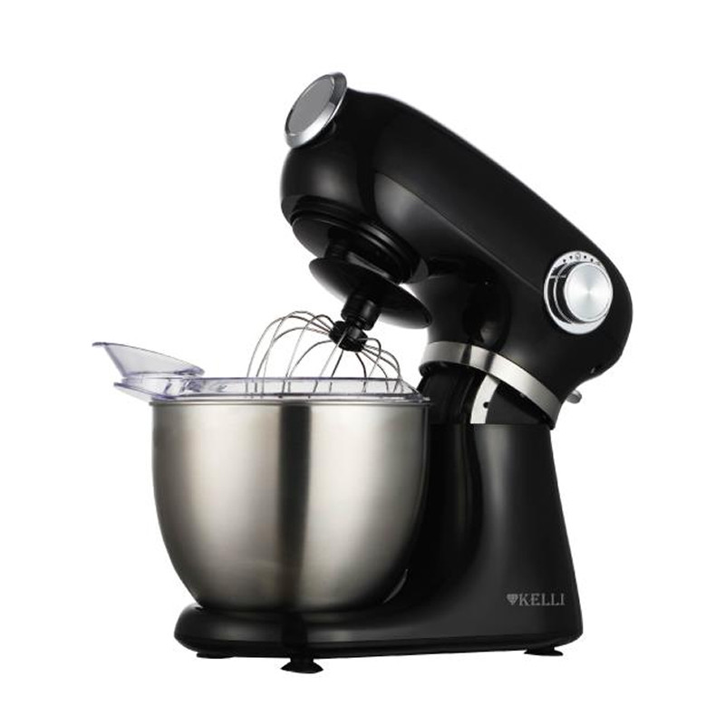 Миксер с чашей KELLI KL-5122Чер, Черный, 2000 Вт, чаша 5.5л, 12 реж., планет.вращ. низкий уров. шума