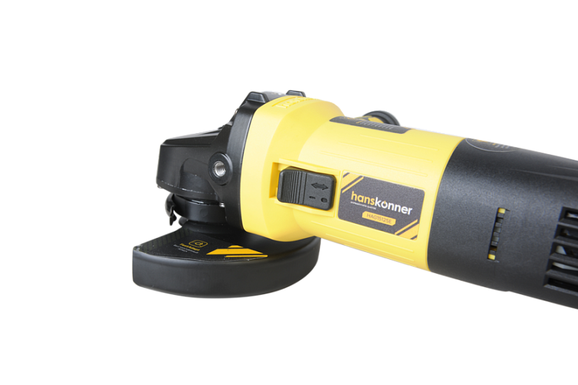 Машина угловая шлифовальная Hanskonner PLATINUM HAG15125E, 125мм, 1500Вт, 3000-11000об/мин, конст эл-ка, черт