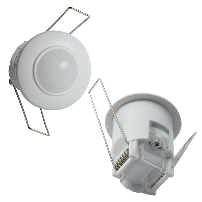 Датчик движения AVEL встраиваемый ультра 800W 360 радиус:8м (AL-05) IP20 белый O40х50мм