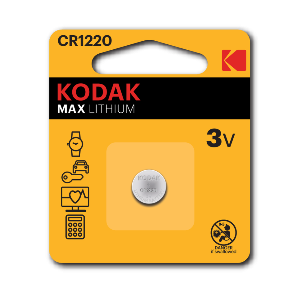 Элемент питания KODAK CR1220/1BL MAX Lithium