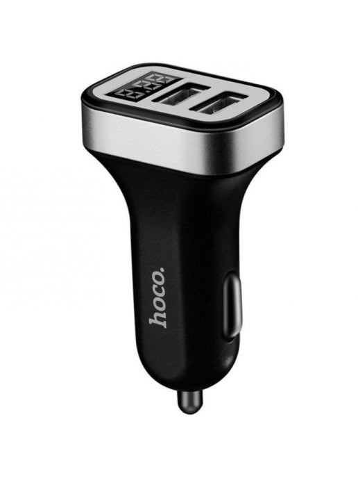 АЗУ Hoco Z3 2.1A 2USB LED display (black) 3,1 А