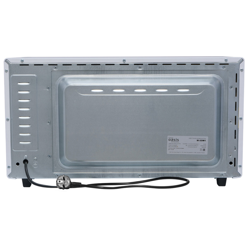 Духовой шкаф OASIS everywhere M-50W1 Белый, 50л, 1600Вт, 50–250 °C, 3 реж., таймер 90мин