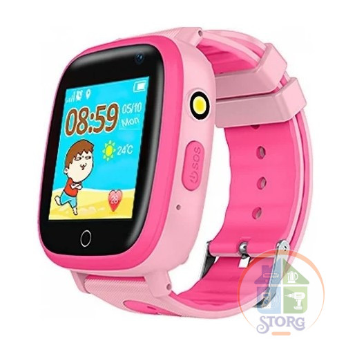 Умные часы для детей V6G Pink (водонепронецаемые)