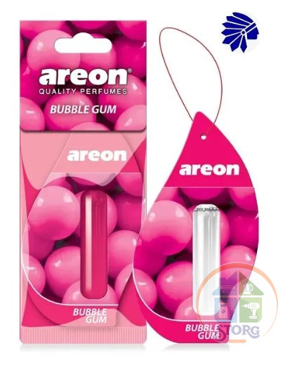 Ароматизаторы для автомобиля "AREON  LIQUID" 5 ml/ Bubble Gum
