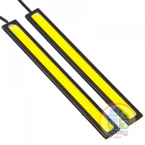 Дневные ходовые огни, LED 20шт, метал. корп., 142мм, 12V, белый, 2шт., NEW GALAXY