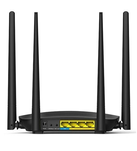 Маршрутизатор Tenda AC5 1200Mbps 11AC wave2Router, MU-MIMO,1Ghz CPU,4X5dbi Antennas, 1X100Mbps WAN, 3x100Mbps LAN,WiFi On/Off Switch,Universal Rep