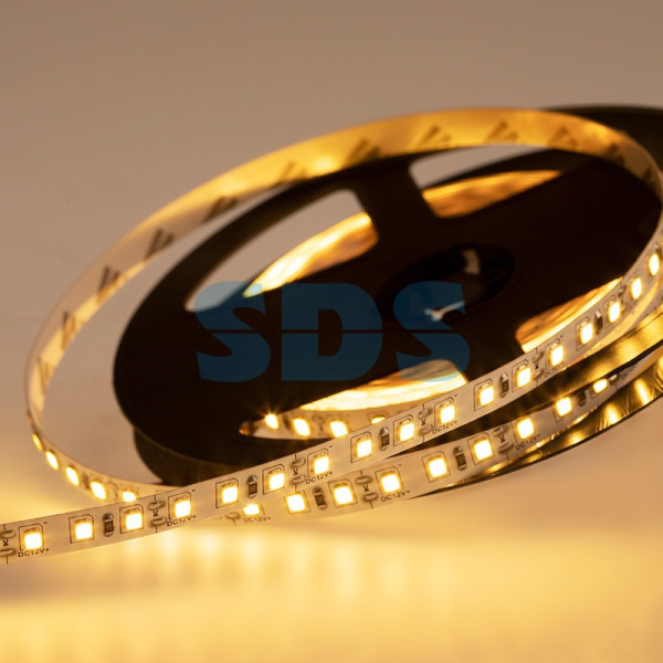 Светодиодная лента LED, открытая REXANT, 8мм,IP23,SMD 3528,120 LED/m,12V, тепло-белая (Цена за 5м!)