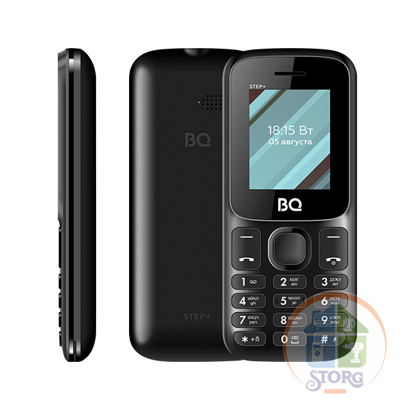 Мобильный телефон BQ 1848 Step+ Black, SC6531E, 1, 208MHZ, ThreadX, Bluetooth