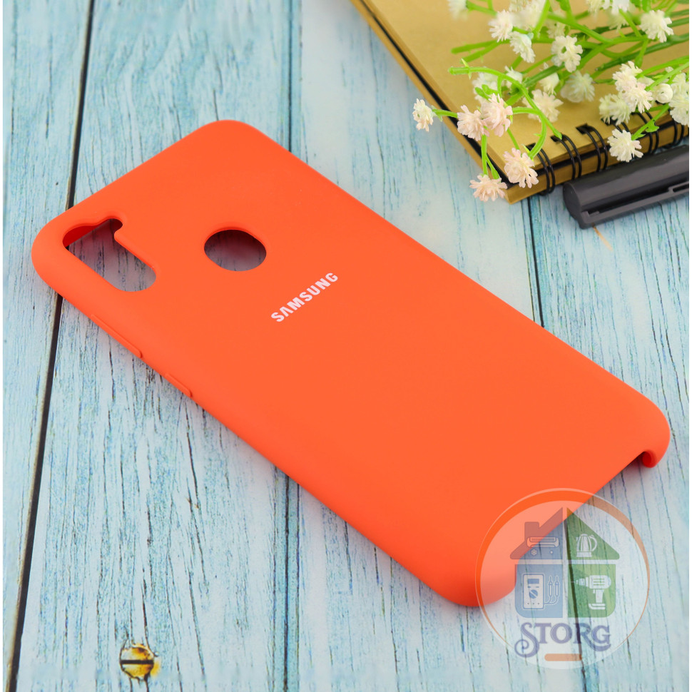 Чехол Silicone case для Samsung М11 2020 абрикос (2)