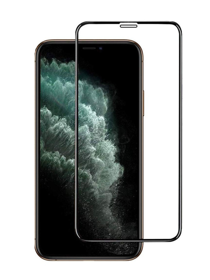 Защитное стекло 9D для Apple iPhone 12 Mini черное (тех.пак) н.с