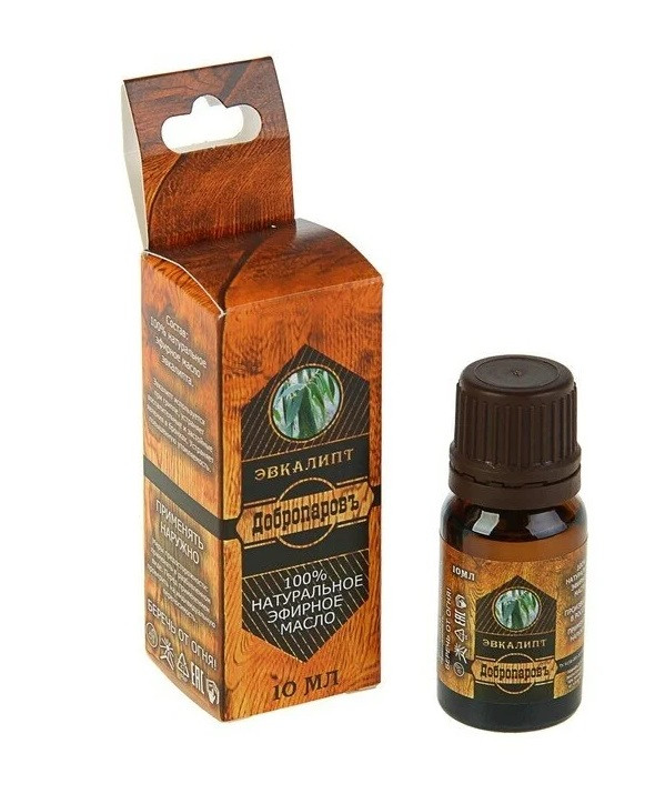 Аромамасло 100%"Эвкалипт", удобный дозатор, 10мл, "Добропаровъ" 7321998