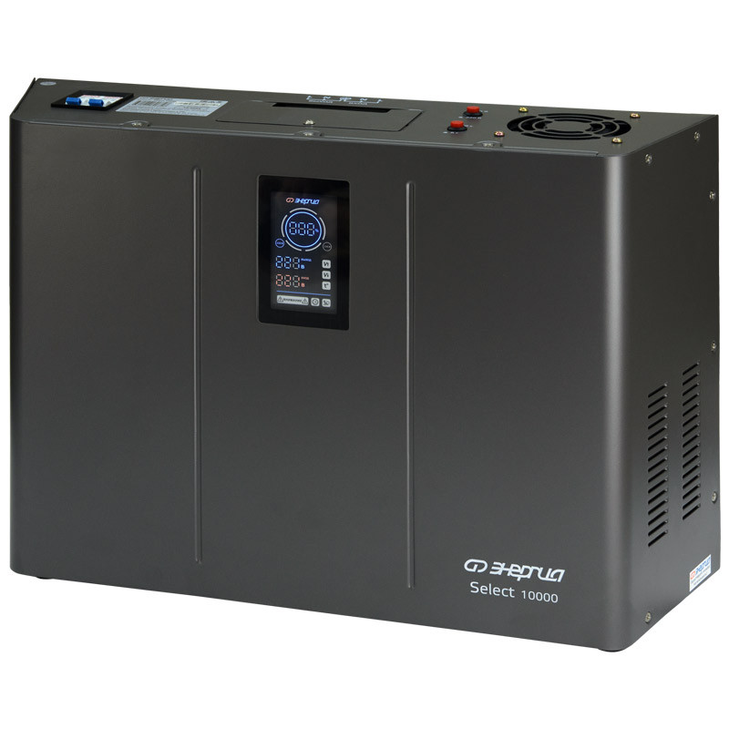 Стабилизатор напряжения тиристорный ЭНЕРГИЯ Select (10000 ВА, 100-260В, IP20, 3 года гарантия)