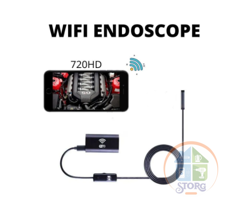Эндоскоп - гибкая камера WiFi HD720P USB для iOS/Android и PC, (длина провода 3м)