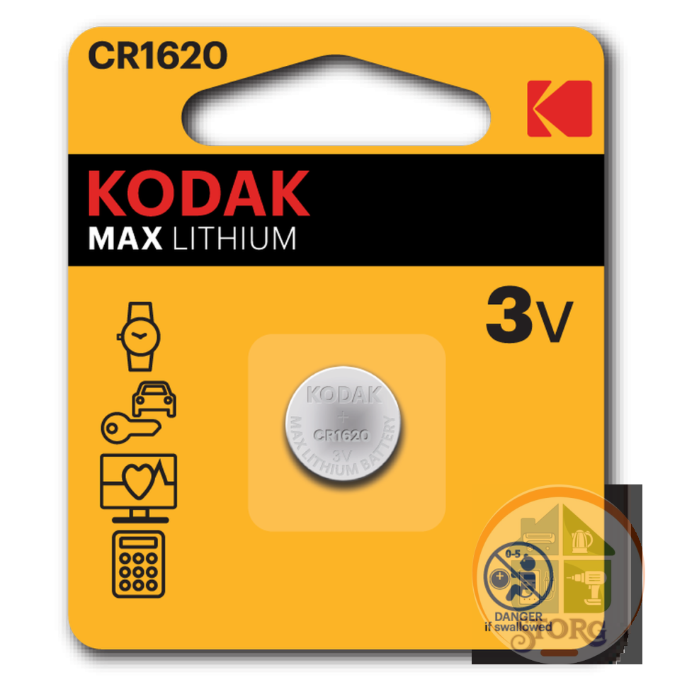 Элемент питания KODAK CR1620/1BL MAX Lithium