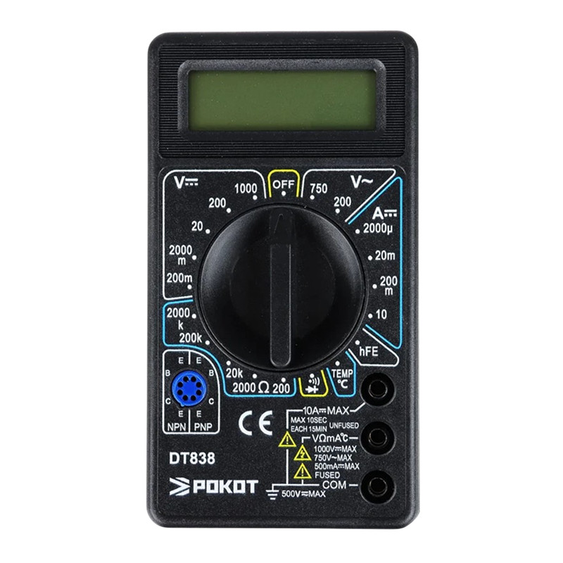 Мультиметр цифровой РОКОТ DT-838