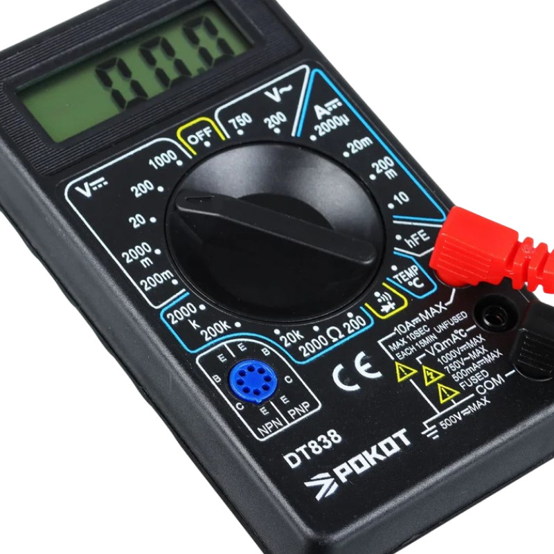 Мультиметр цифровой РОКОТ DT-838
