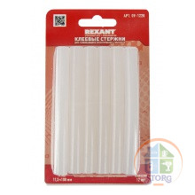 Клей 11/100мм  Прозрачный  (12шт/уп)  Блистер  REXANT
