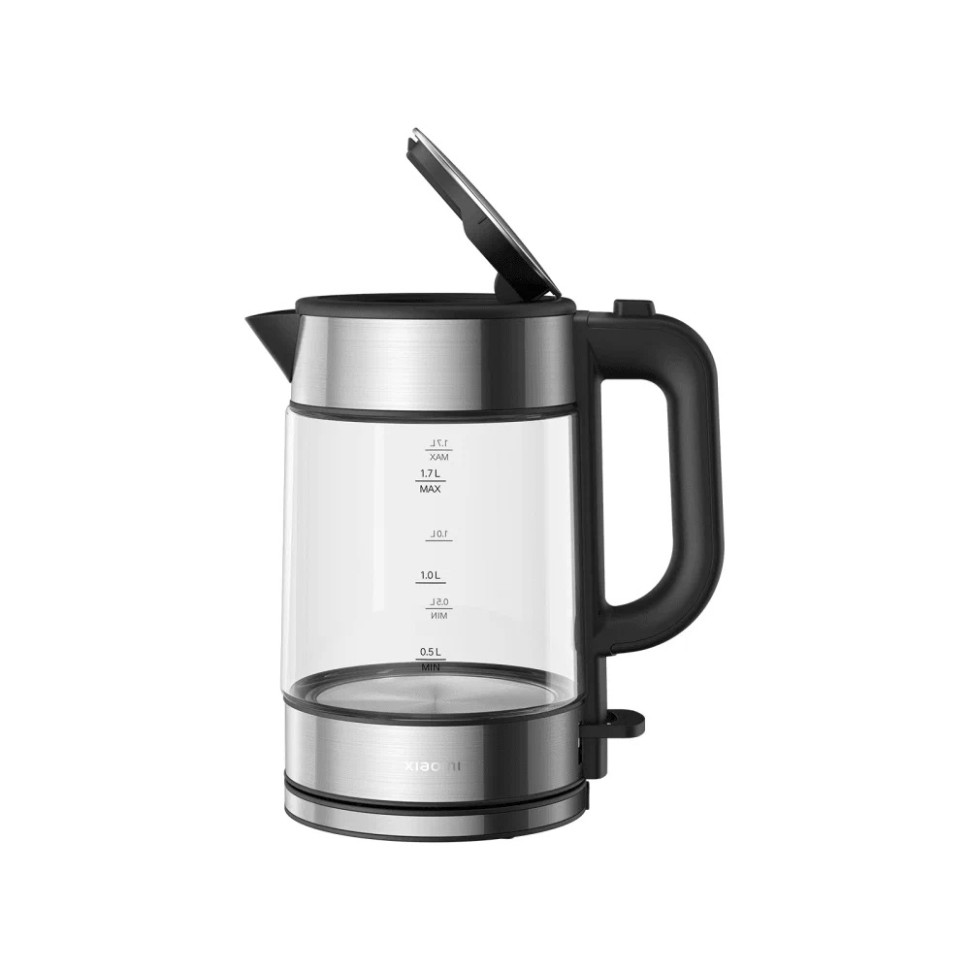 Чайник электрический Xiaomi Electric Glass Kettle EU черный, 1.7 л, 2200Вт, подсветка Чайник электрический Xiaomi Electric Glass Kettle EU черный, 1.7 л, 2200Вт, подсветка