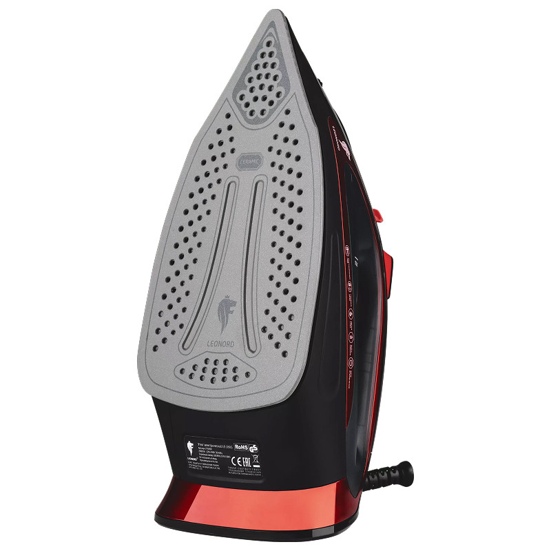 Утюг LEONORD LE-1805 Красно-черный; 2600Вт; 24 мес. гар.